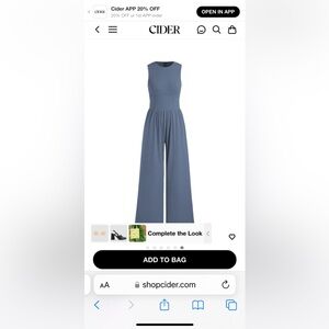 Cider Jumpsuit NWT
